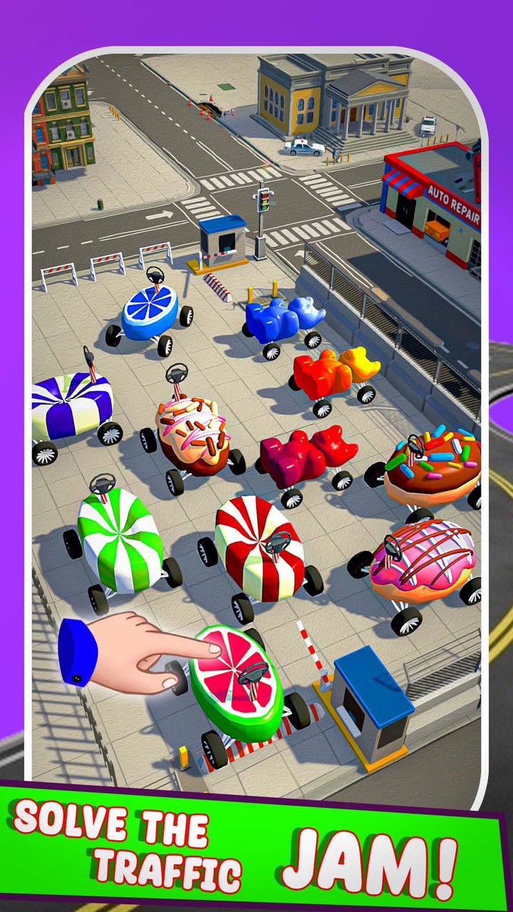 Parking Jam Candy Car Crush 3D screenshot image 1_Popularmodapk.com