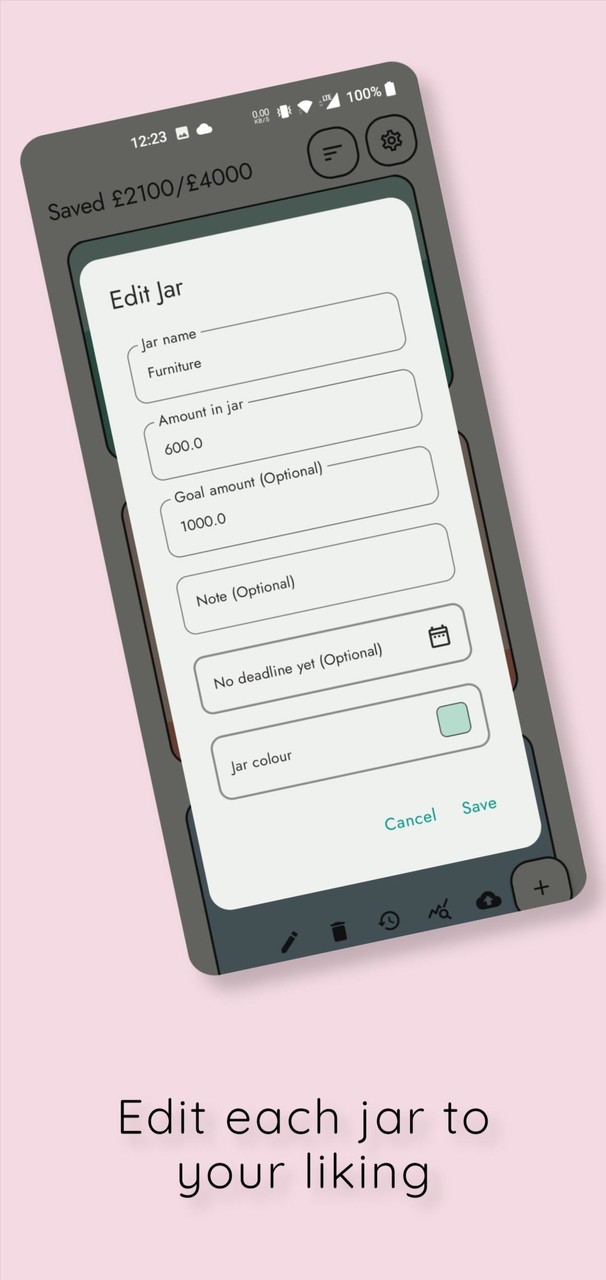 JamJars: Savings Tracker screenshot image 2_Popularmodapk.com