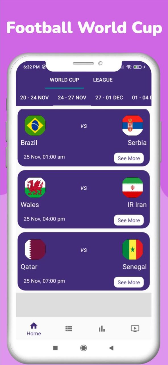 Brazil vs Serbia Live Match screenshot image 6_Popularmodapk.com