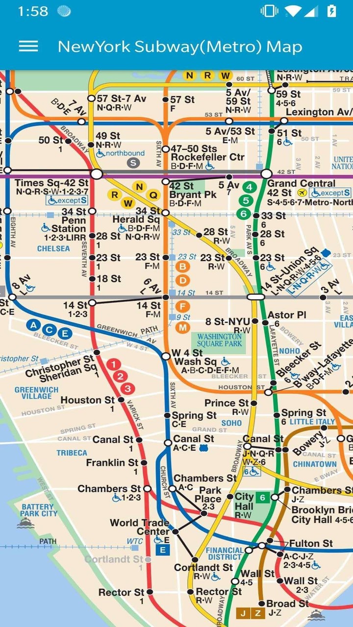 nyc subway map (newyork Metrom screenshot image 7_Popularmodapk.com