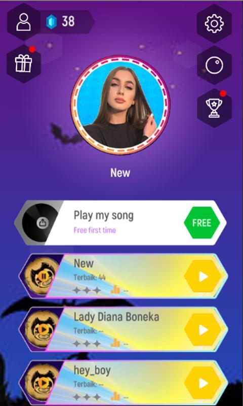 Lady Diana Magic Tiles Hop Edm screenshot image 7_Popularmodapk.com