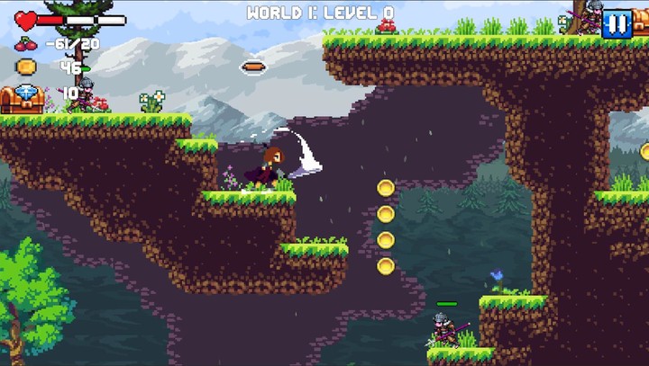 Cherry Knight : 2D Platformer screenshot image 2_Popularmodapk.com