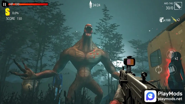 Zombie Hunter D-Day : Offline game<span>(High Damage)</span> screenshot image 1_Popularmodapk.com