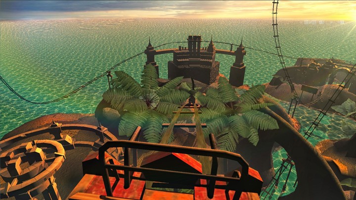 VR Roller Coaster Sunset screenshot image 1_Popularmodapk.com