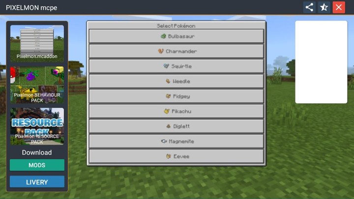 Pixelmon Mod Minecraft PE screenshot image 7_Popularmodapk.com