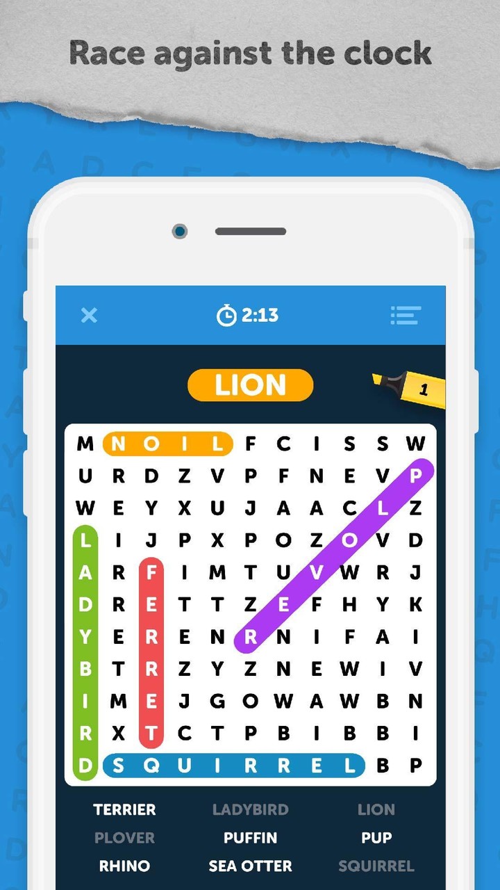 Infinite Word Search Puzzles screenshot image 1_Popularmodapk.com