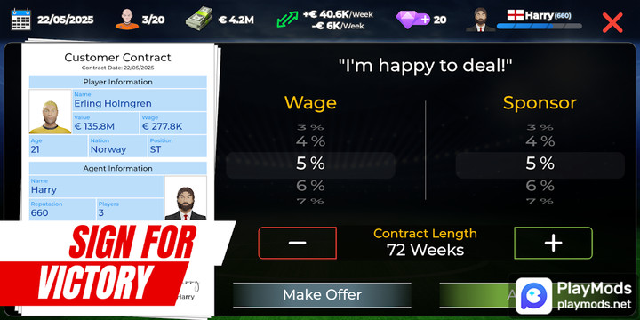 Pro Football Agent<span>(Speed change)</span> screenshot image 5_Popularmodapk.com
