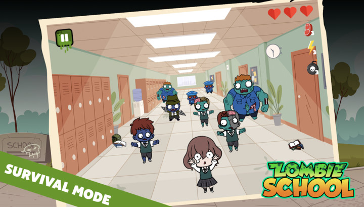 Zombie at school Korean screenshot image 3_Popularmodapk.com