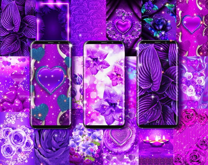 Purple live wallpaper screenshot image 7_Popularmodapk.com