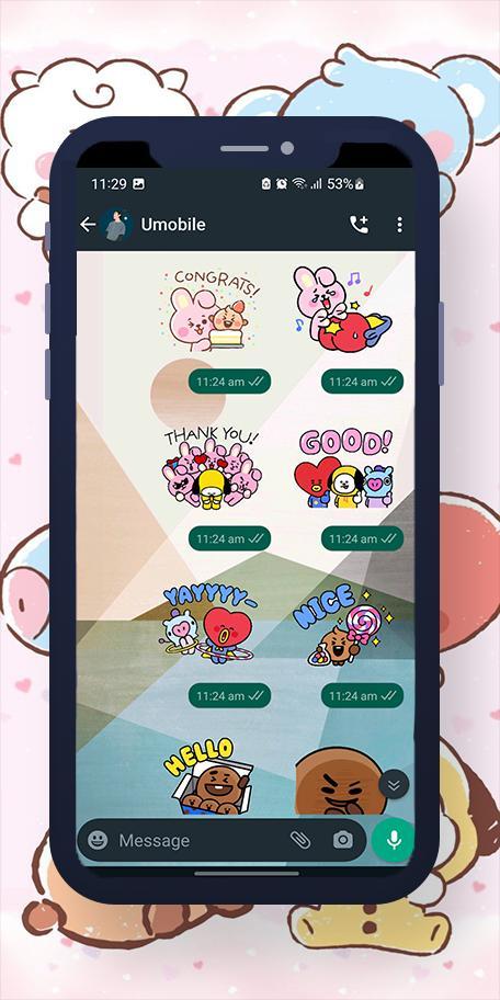 BT21 BTS WASticker screenshot image 3_Popularmodapk.com