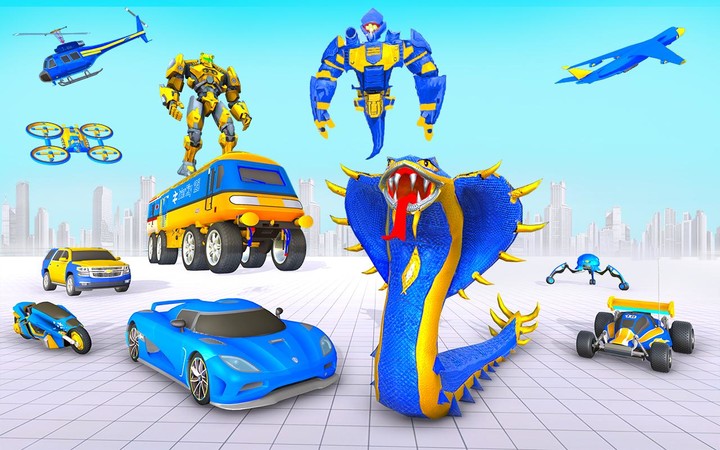 Snake Robot Car Transform Game screenshot image 22_Popularmodapk.com
