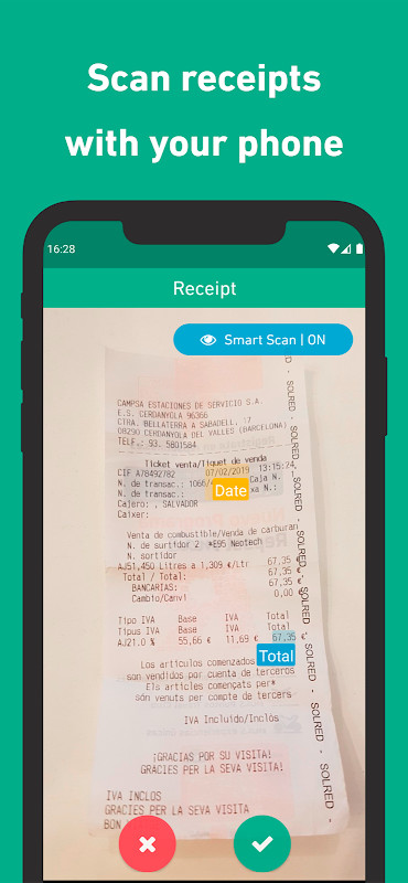 Gekko Cost - Receipt scanner for freelancers screenshot image 2_Popularmodapk.com