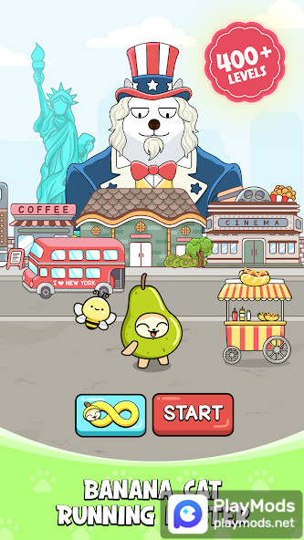 Banana Cat Run: World Travel<span>(Unlimited Money)</span> screenshot image 2_Popularmodapk.com