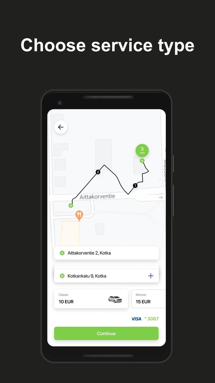 Taksiparoni: taxi in Kotka screenshot image 3_Popularmodapk.com