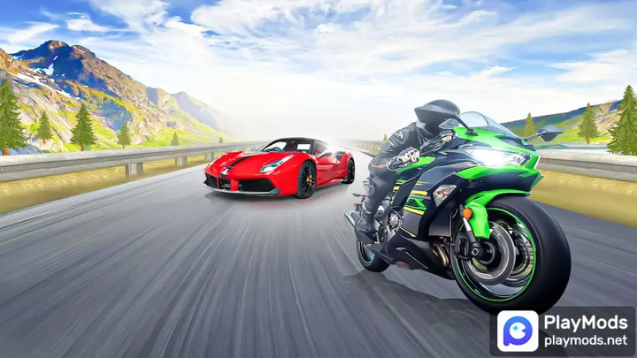 Traffic Moto Racing 3D<span>(No Ads)</span> screenshot image 3_Popularmodapk.com