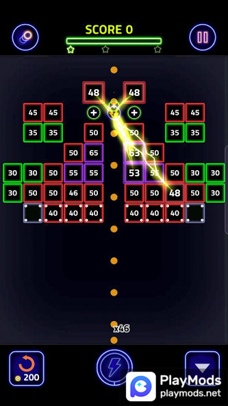 Brick Breaker Glow<span>(Unlimited Money)</span> screenshot image 5_Popularmodapk.com