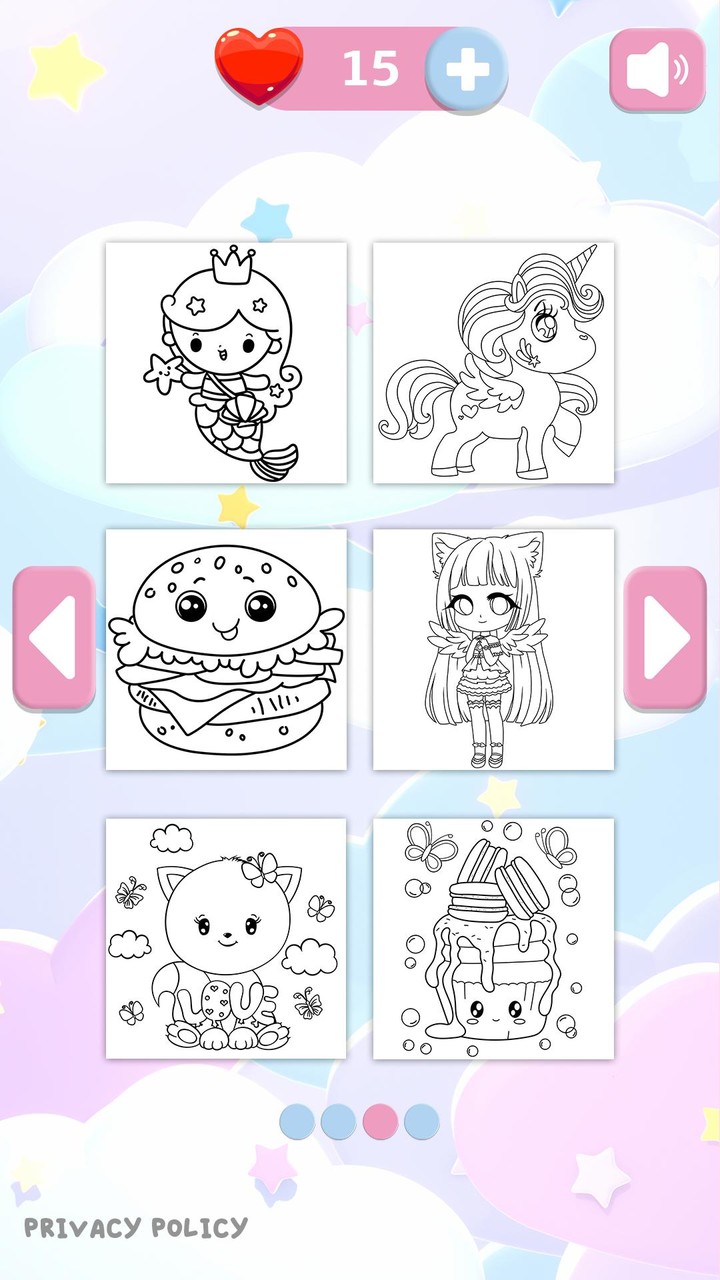 Kawaii coloring: Paint & Color screenshot image 2_Popularmodapk.com