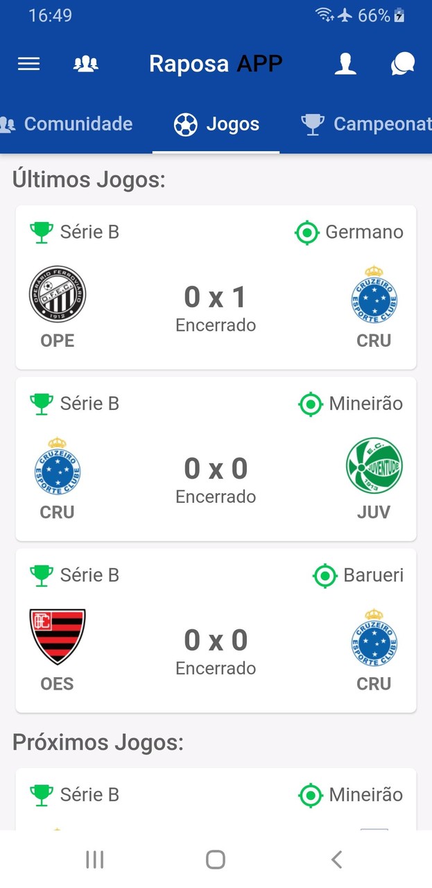 Cruzeirão FANS - Jogos Ao Vivo screenshot image 5_Popularmodapk.com