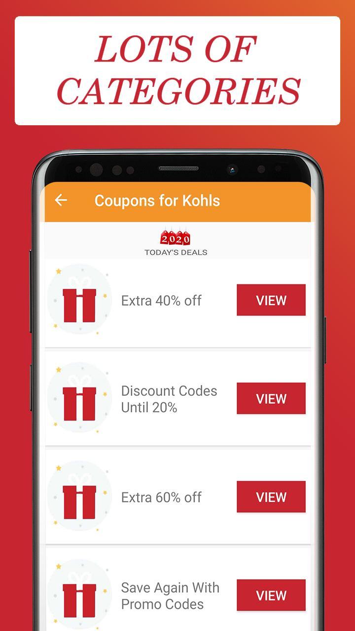 Coupons for Kohl's screenshot image 2_Popularmodapk.com