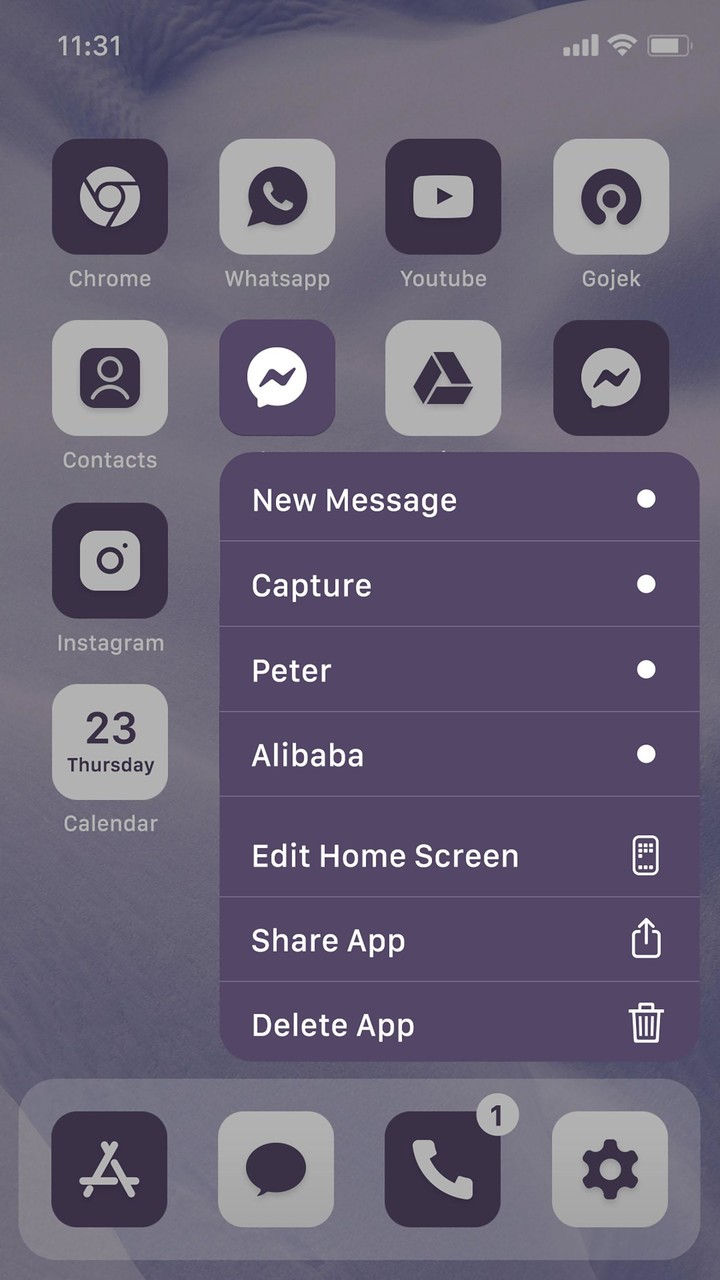 Wow Violet Theme - Icon Pack screenshot image 4_Popularmodapk.com