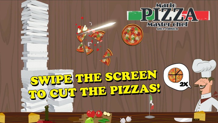 Pizza Mario Slicer Chef screenshot image 2_Popularmodapk.com