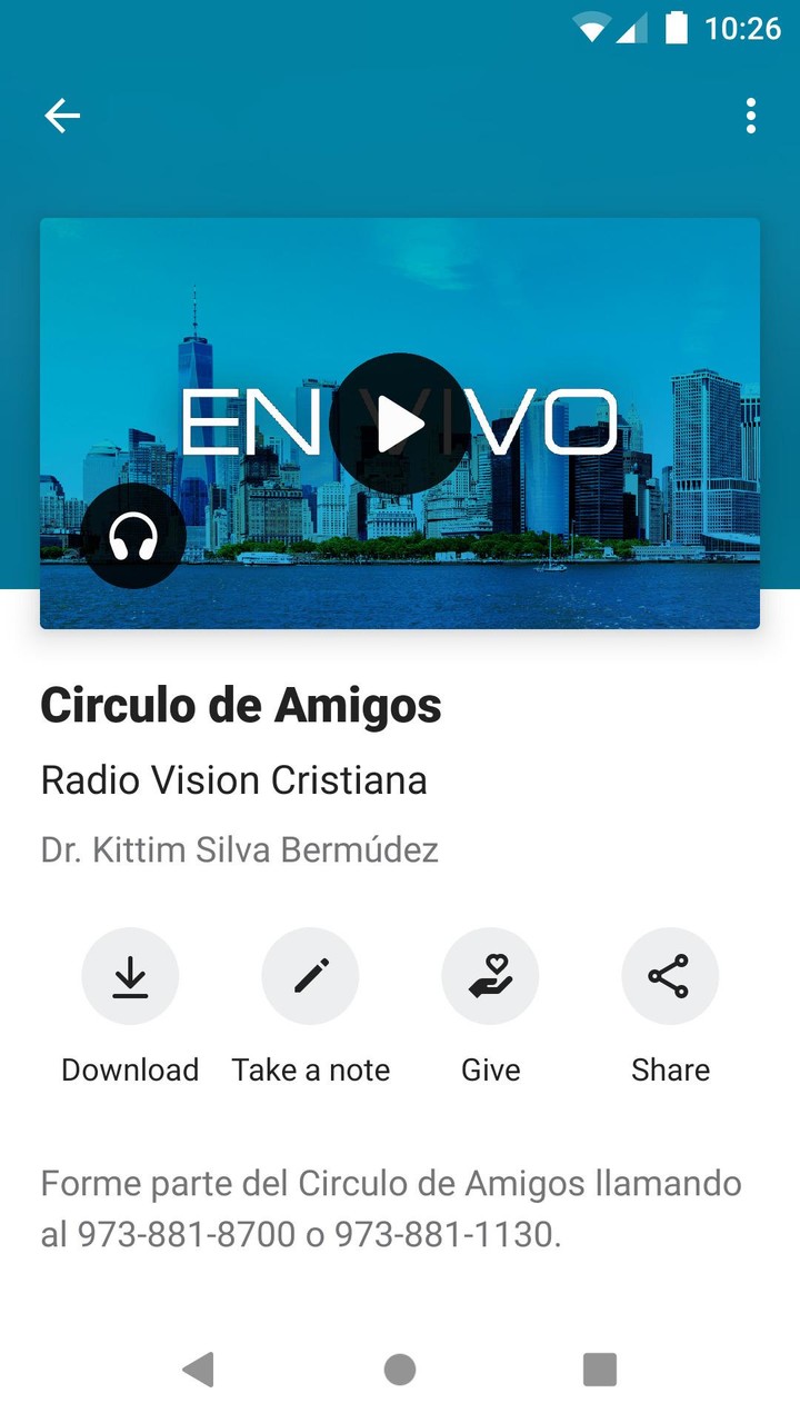 Radio Vision Cristiana screenshot image 27_Popularmodapk.com