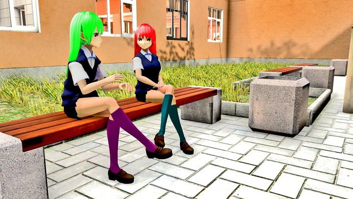 Anime High School: Girl Games screenshot image 1_Popularmodapk.com