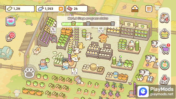 Cat Mart : Purrfect Tycoon<span>(Unlimited Money)</span> screenshot image 1_Popularmodapk.com