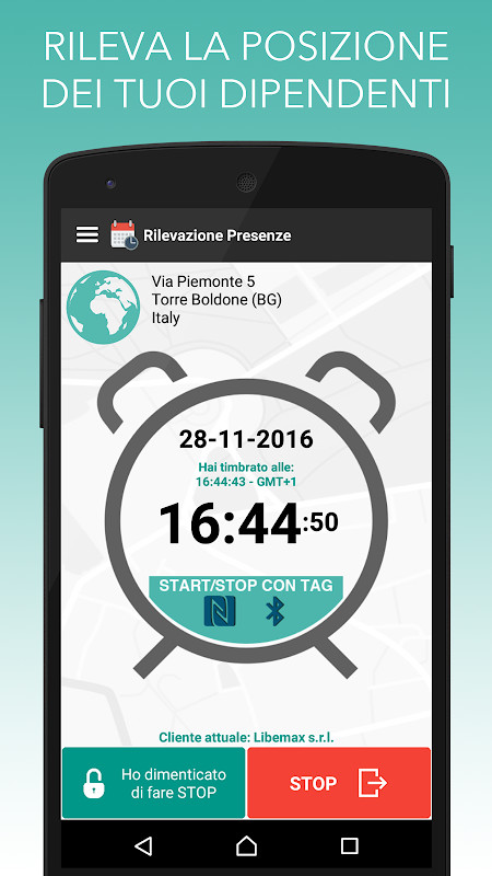 Rilevazione Presenze - Clock-in and clock-out screenshot image 2_Popularmodapk.com