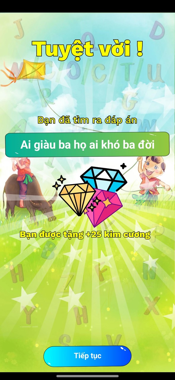 Vua Tiếng Việt - Ghép Câu Từ screenshot image 2_Popularmodapk.com
