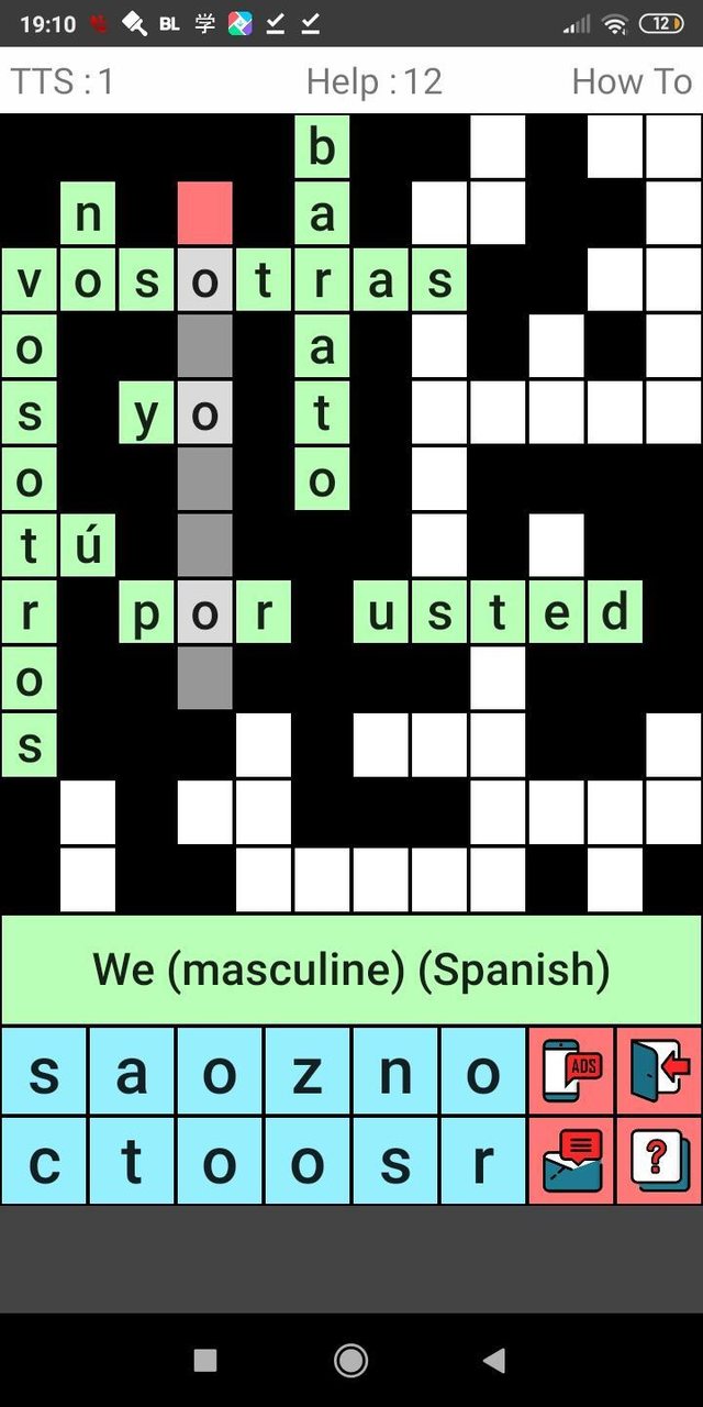 English Spanish Crossword screenshot image 1_Popularmodapk.com