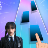 Wednesday Addams  piano tiles0.4_Popularmodapk.com