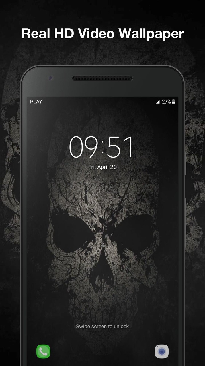 Black Skull Live Wallpaper screenshot image 9_Popularmodapk.com