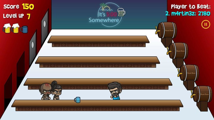 Root Beer Tapper screenshot image 2_Popularmodapk.com