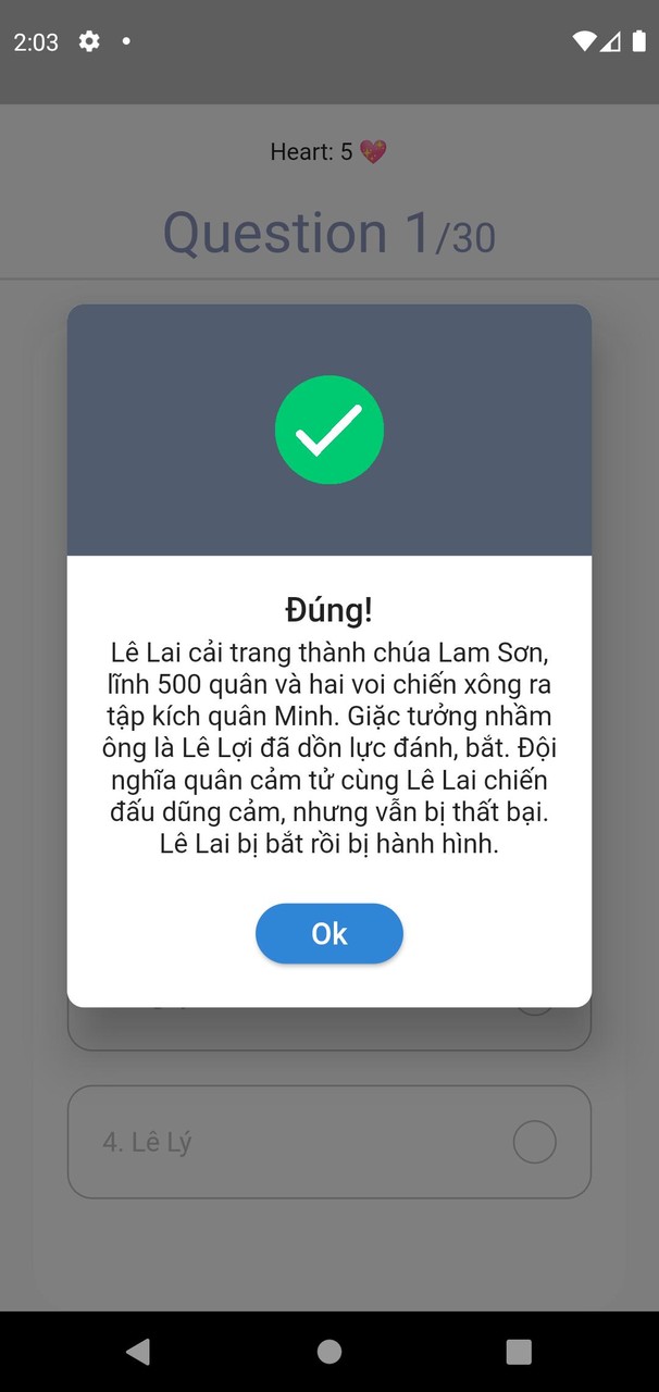 Trắc nghiệm lịch sử Việt Nam screenshot image 3_Popularmodapk.com