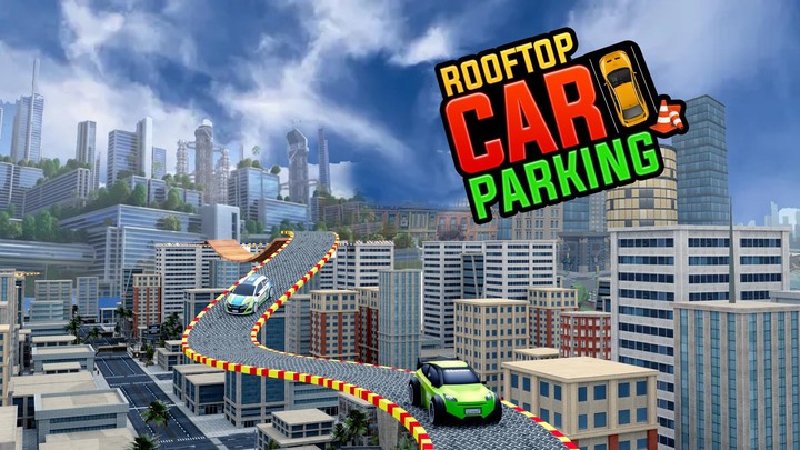 Rooftop Car Parking game 2023 screenshot image 1_Popularmodapk.com