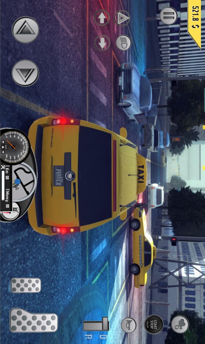 Taxi driver simulator(Large gold coins) screenshot image 16_Popularmodapk.com