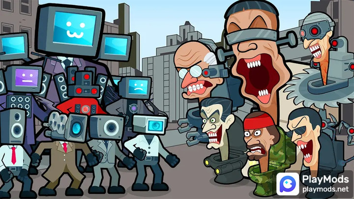 Merge War: Skibydy vs Kamera<span>(No ads)</span> screenshot image 1_Popularmodapk.com