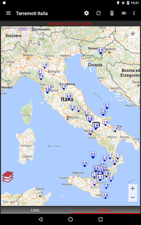 Terremoti Italia screenshot image 10_Popularmodapk.com