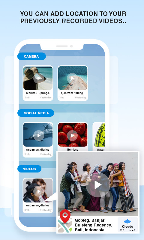 GPS Video Camera : Video with Location screenshot image 2_Popularmodapk.com