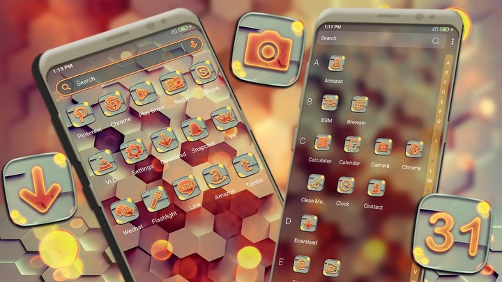3D Hexagon Theme screenshot image 8_Popularmodapk.com
