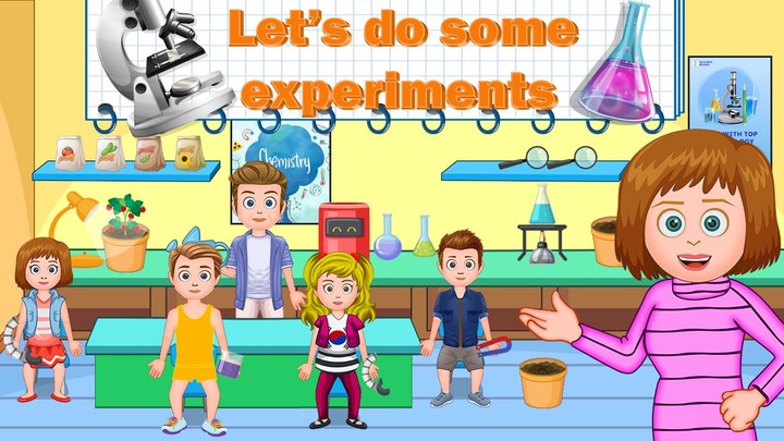 My Family Town : City School screenshot image 2_Popularmodapk.com