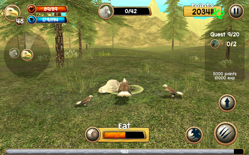 Wild Eagle Sim 3D<span>(Unlimited money)</span> screenshot image 3_Popularmodapk.com