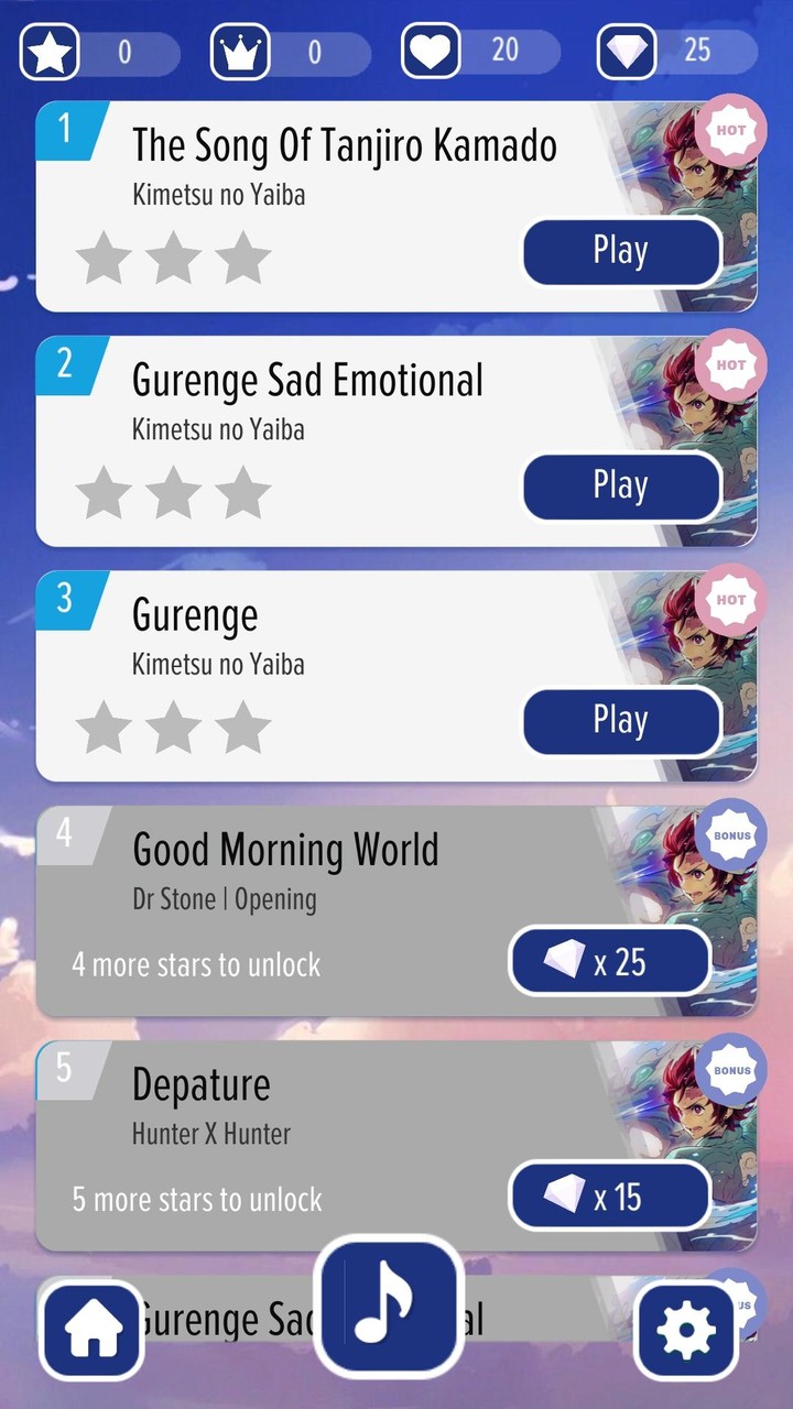 Anime Piano Demon Slayer Tanji screenshot image 3_Popularmodapk.com