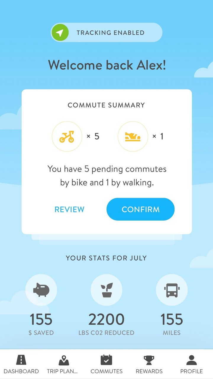 CommuteTracker by RideAmigos screenshot image 1_Popularmodapk.com