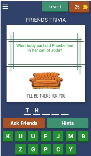 FRIENDS TRIVIA- The one with t screenshot image 1_Popularmodapk.com