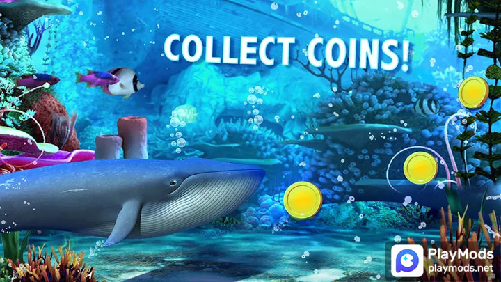 Blue Whale Simulator - Game<span>(Unlimited Resources)</span> screenshot image 3_Popularmodapk.com