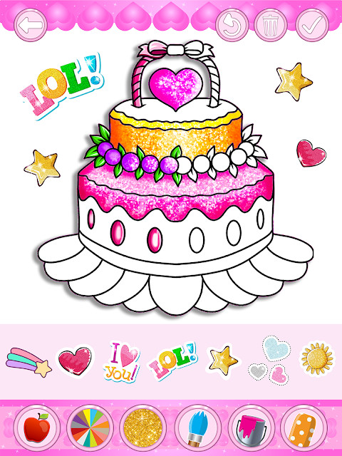 Glitter Bride and Groom Coloring Pages For Kids screenshot image 3_Popularmodapk.com