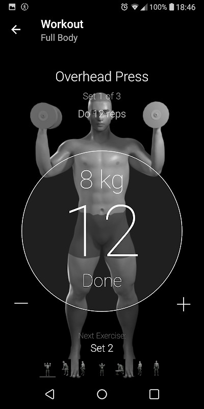 Dumbbell Home Workout screenshot image 1_Popularmodapk.com