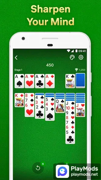 Solitaire - classic klondike<span>(No ads)</span> screenshot image 1_Popularmodapk.com